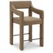 Elise 39.4 inch YM Ochre Counter Stool in Brown