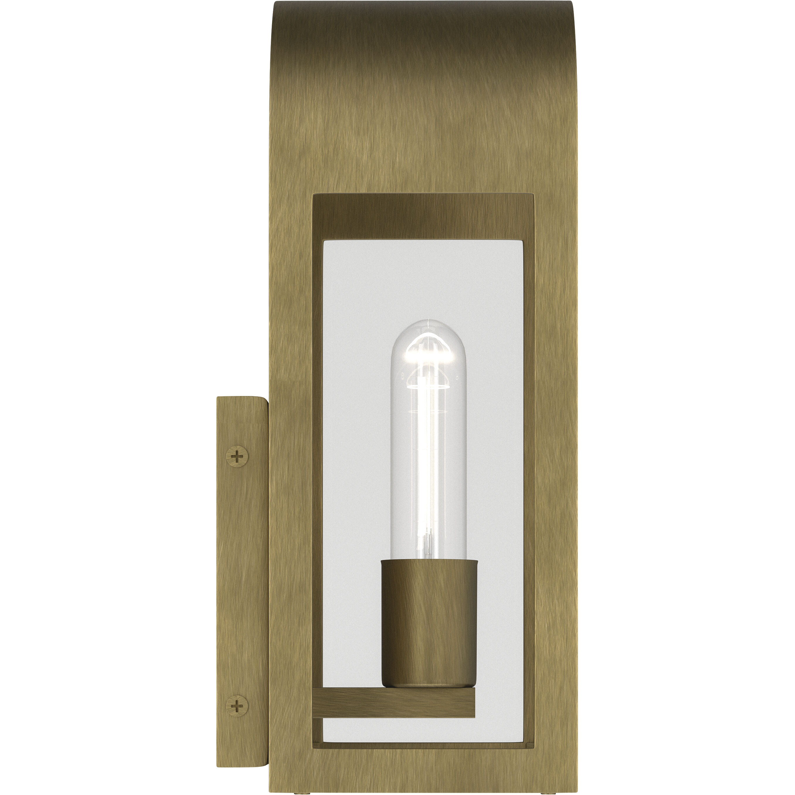 Marea 1 Light 13 inch Natural Brass Outdoor Wall Light