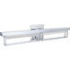 Pane LED 27.75 inch Chrome Bath Vanity Light Wall Light