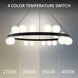 Carousel LED 28 inch Black Chandelier Ceiling Light in 4000K, dweLED