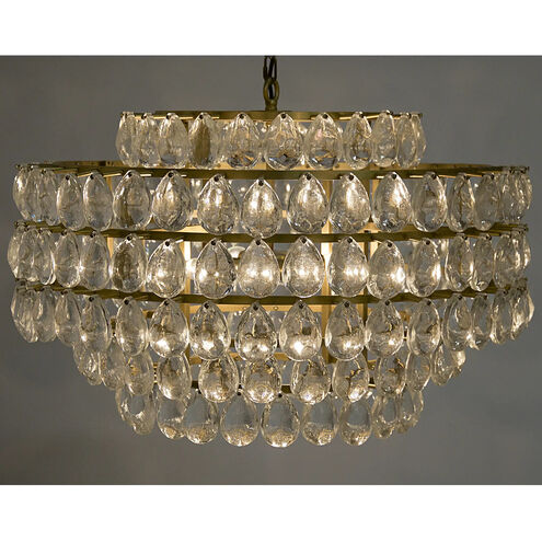 Linden 4 Light 29 inch Antique Brass Chandelier Ceiling Light