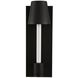 Candelero Outdoor LED 14 inch Matte Black with White Accent Outdoor Wall Sconce in Black Matte