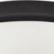 Button LED 17 inch Matte Black Flush Mount Ceiling Light