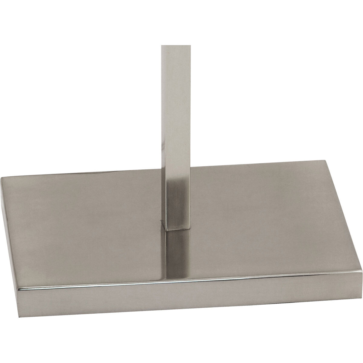 Lincoln 63 inch 150.00 watt Polished Nickel Floor Lamp Portable Light in Pearl Dupioni