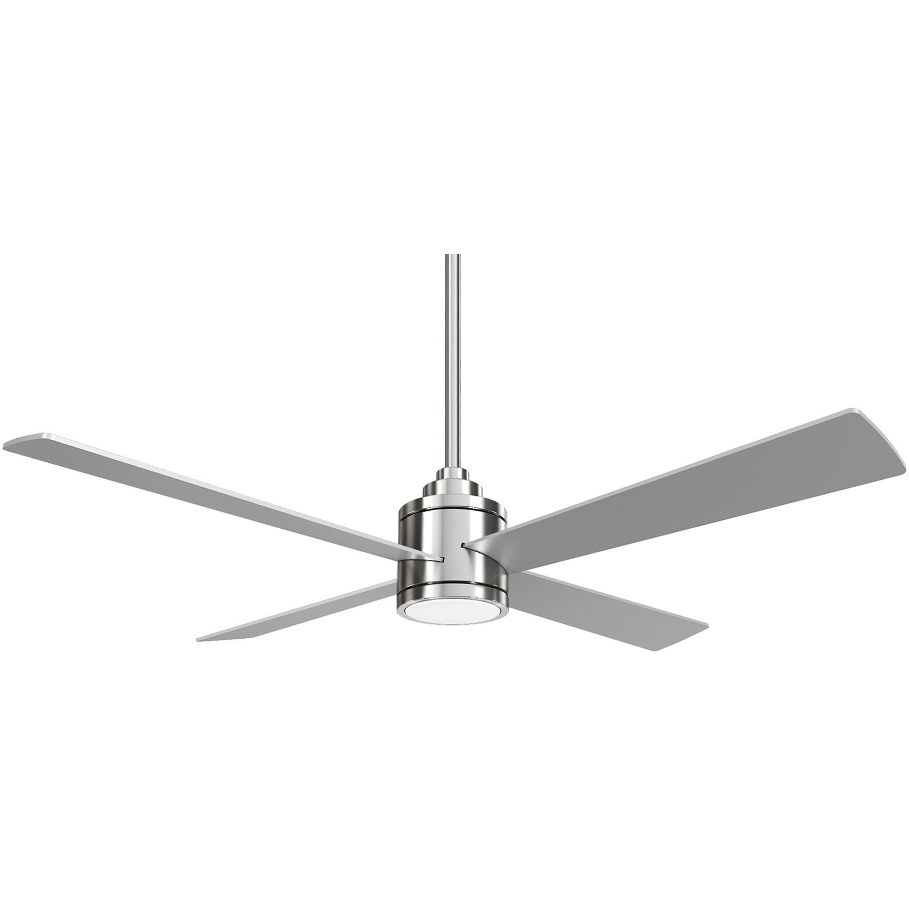 Falco 54 inch Brushed Nickel with Silver Blades Ceiling Fan