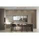 Alton 7 Light 54 inch Modern Gold Linear Chandelier Ceiling Light