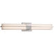 Porcelina LED 30 inch Dark Bronze Linear Wall/Bath Wall Light in Waves