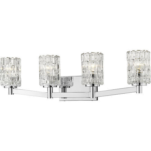 Aubrey 4 Light 31.5 inch Chrome Vanity Wall Light
