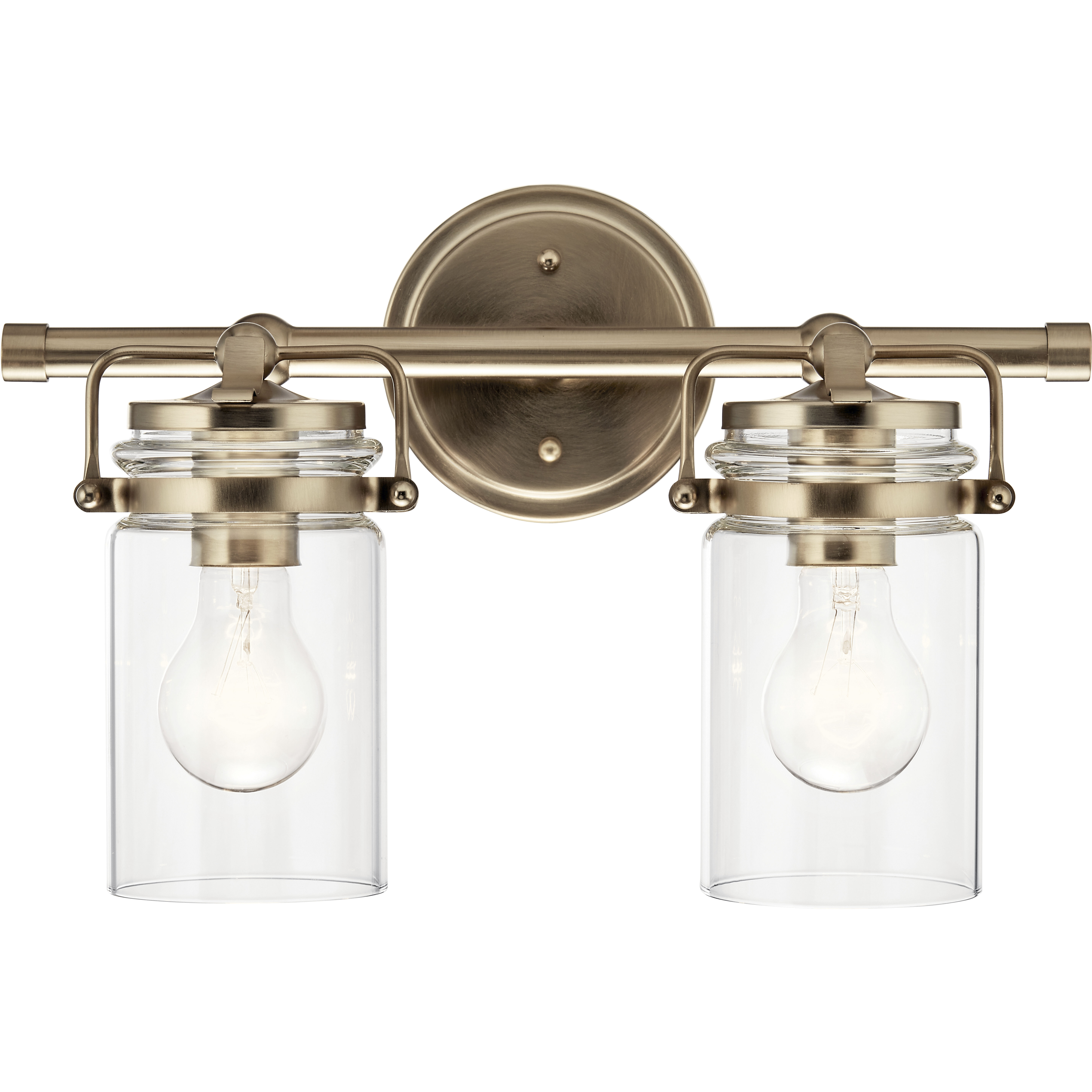 Brinley 2 Light 15.75 inch Champagne Bronze Bath Vanity Light Wall Light