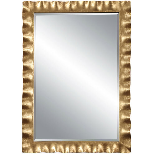 Haya 40 X 28 inch Antiqued Gold Leaf Mirror