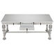 Portuguese 72 X 32 inch Solid White Desk