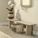 Arc White Wash Bench in Light Bleach, Inline