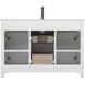 Lewis 48 X 22 X 34 inch White Vanity Sink Set