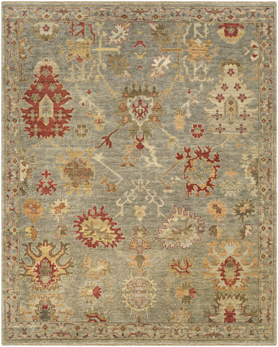 Ghazni 108 X 72 inch Light Olive Rug, Rectangle