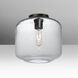 Niles 10 1 Light 9.5 inch Black Flush Mount Ceiling Light