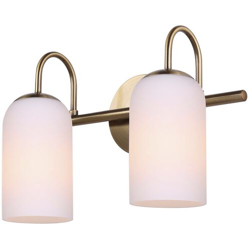 Novalee 2 Light 14.5 inch Gold Vanity Light Wall Light