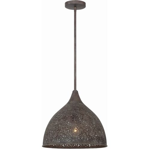 Jasmine 1 Light 14 inch Forged Bronze Pendant Ceiling Light