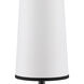 Whirling Dervish 29.75 inch 25 watt Clear and Black Table Lamp Portable Light