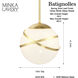 Batignolles 1 Light 13.75 inch Spring Gold Leaf Mini Pendant Ceiling Light