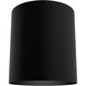 Canoga 1 Light 5 inch Matte Black Flush Mount Ceiling Light, Small