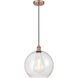 Edison Athens 1 Light 12 inch Antique Copper Mini Pendant Ceiling Light