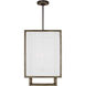 Thom Filicia Brockway 4 Light 16.25 inch Weathered Oak Wood Lantern Pendant Ceiling Light