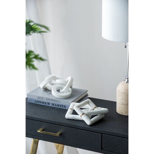 Anita White Marble Chain