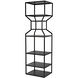 Downtown A Matte Black Bookcase