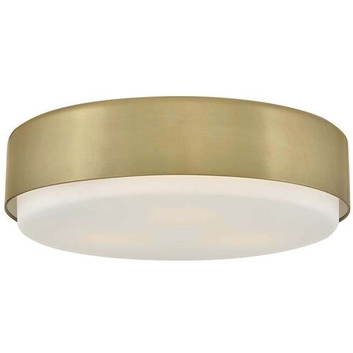 Cedric 3 Light 18 inch Lacquered Brass Flush Mount Ceiling Light
