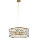 Canada 3 Light 19.7 inch Gold Chandelier Ceiling Light