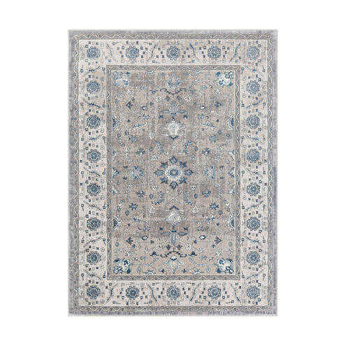 Mirth 87 X 63 inch Navy Rug, Rectangle