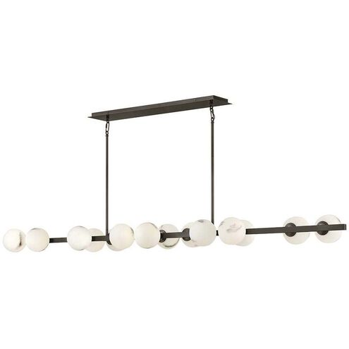 Selene 14 Light 74 inch Black Oxide Linear Pendant Ceiling Light
