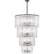 Glacier 18 Light 31 inch Matte Black Chandelier Ceiling Light