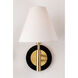 Robbie 1 Light 7.5 inch Aged Brass and Black Wall Sconce Wall Light