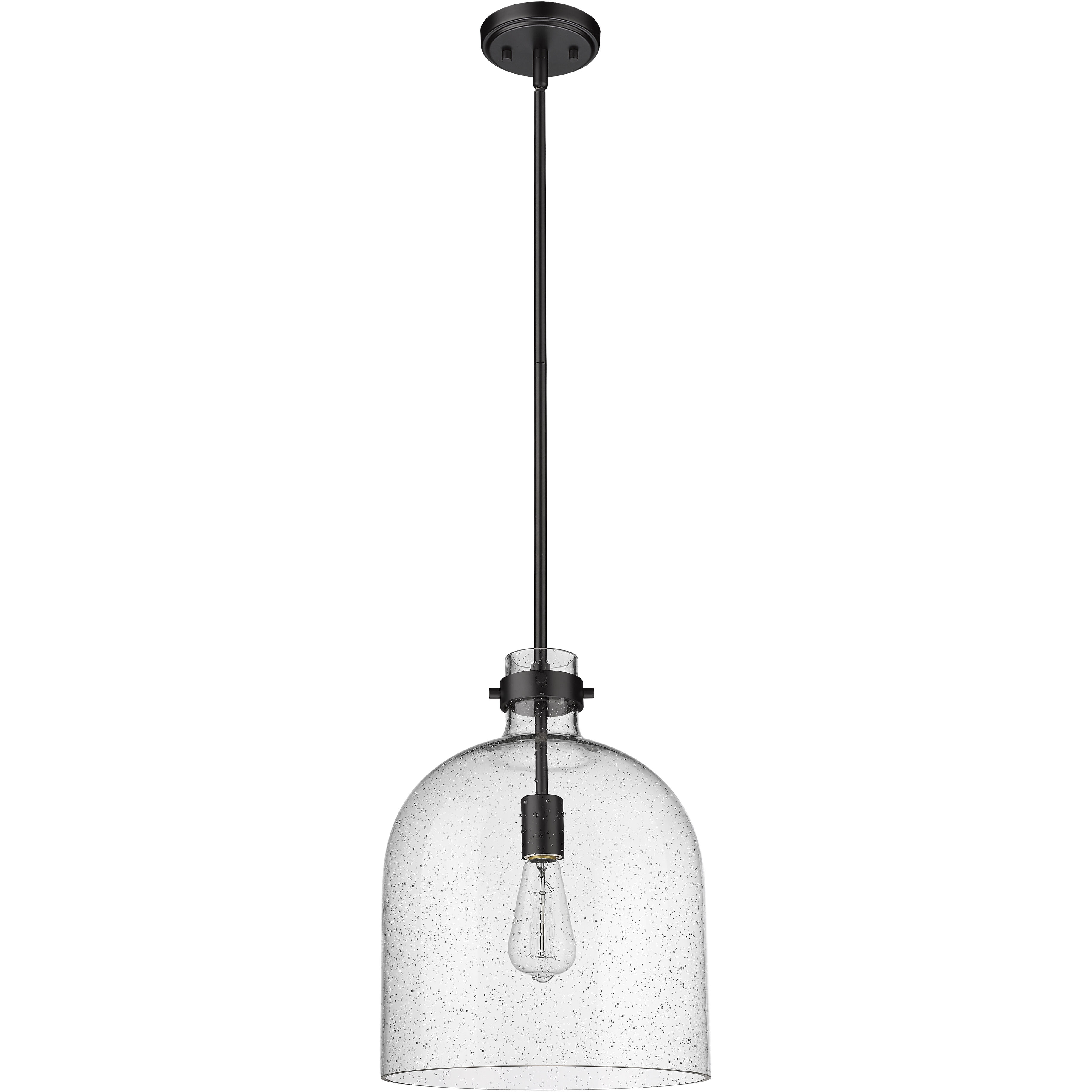 Pearson 1 Light 12 inch Matte Black Pendant Ceiling Light