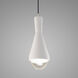 Radiance Collection 1 Light 4.75 inch Bisque with Brushed Nickel Pendant Ceiling Light