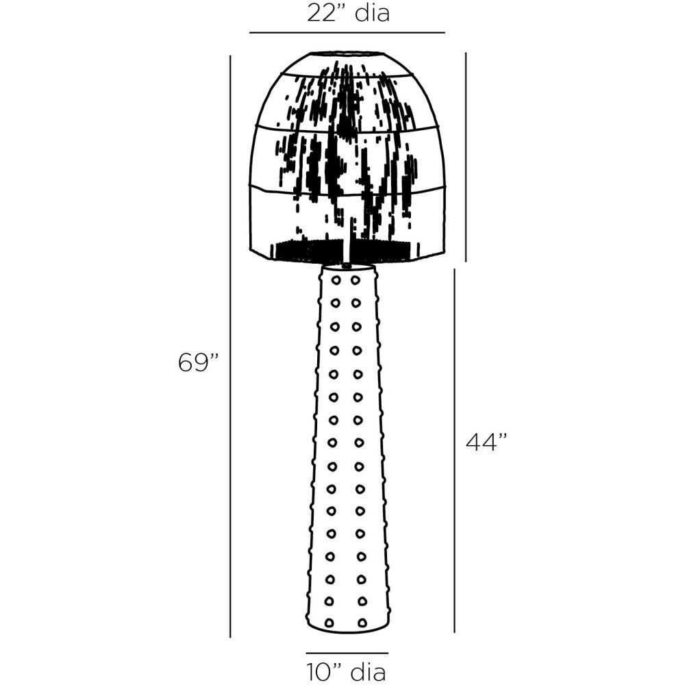 Agnes Mactan Stone Floor Lamp Portable Light