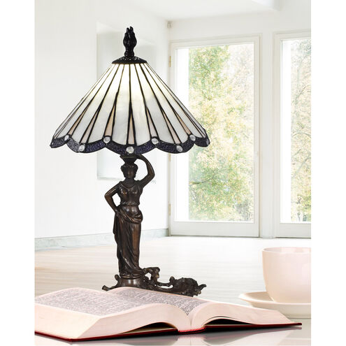 Evelyn 20 inch 60.00 watt Antique Bronze Table Lamp Portable Light