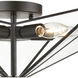 Moravian Star 5 Light 14 inch Oil Rubbed Bronze Flush Mount Ceiling Light