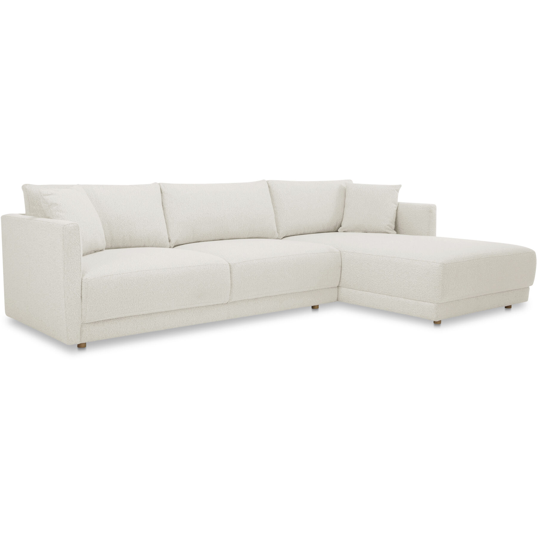 Bryn Beige Sectional in Right, Right
