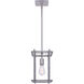 Carli 1 Light 8 inch Brushed Nickel and Brushed Dark Grey Pendant Lighting Ceiling Light
