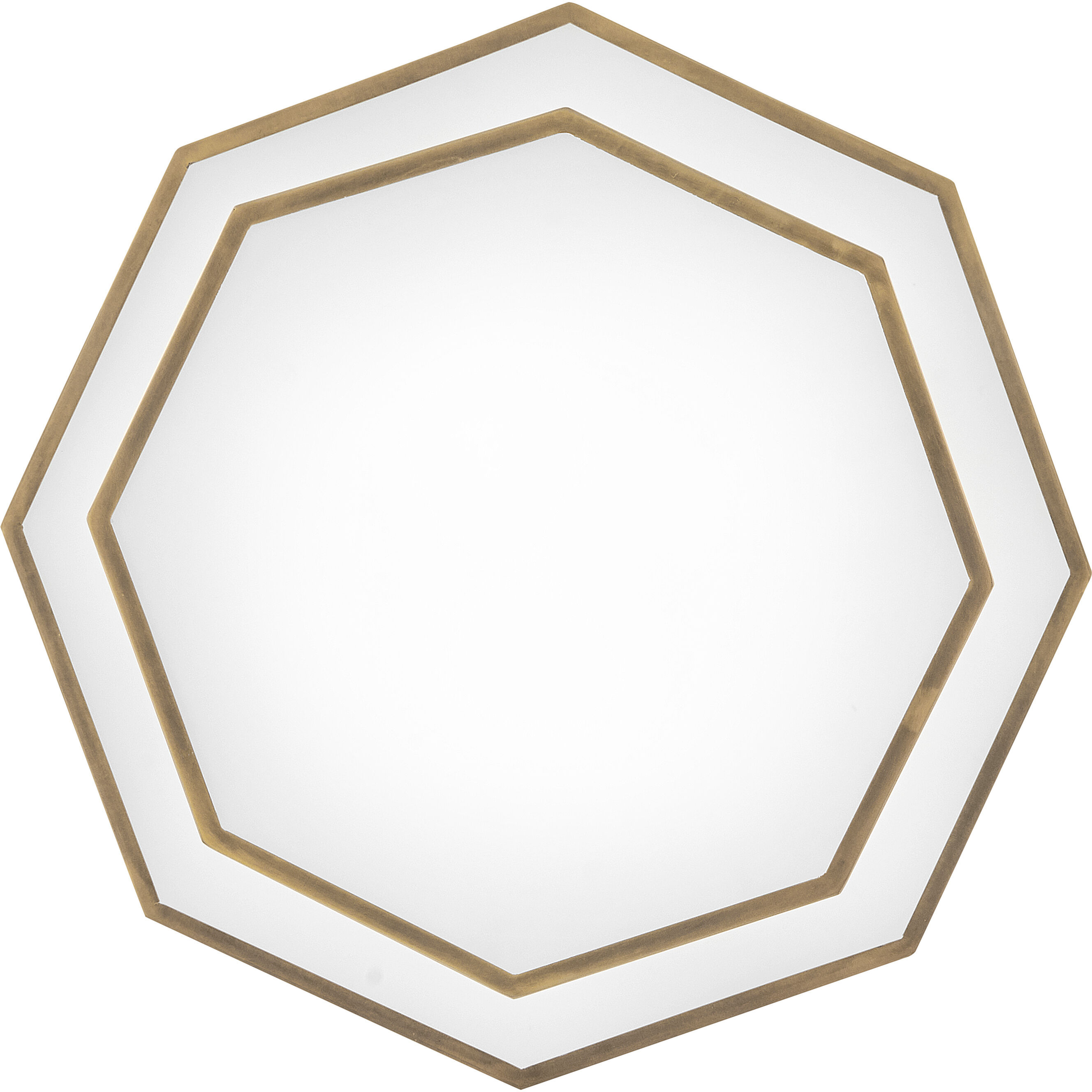 Facet 7 Light 22.25 inch Heritage Brass Chandelier Ceiling Light