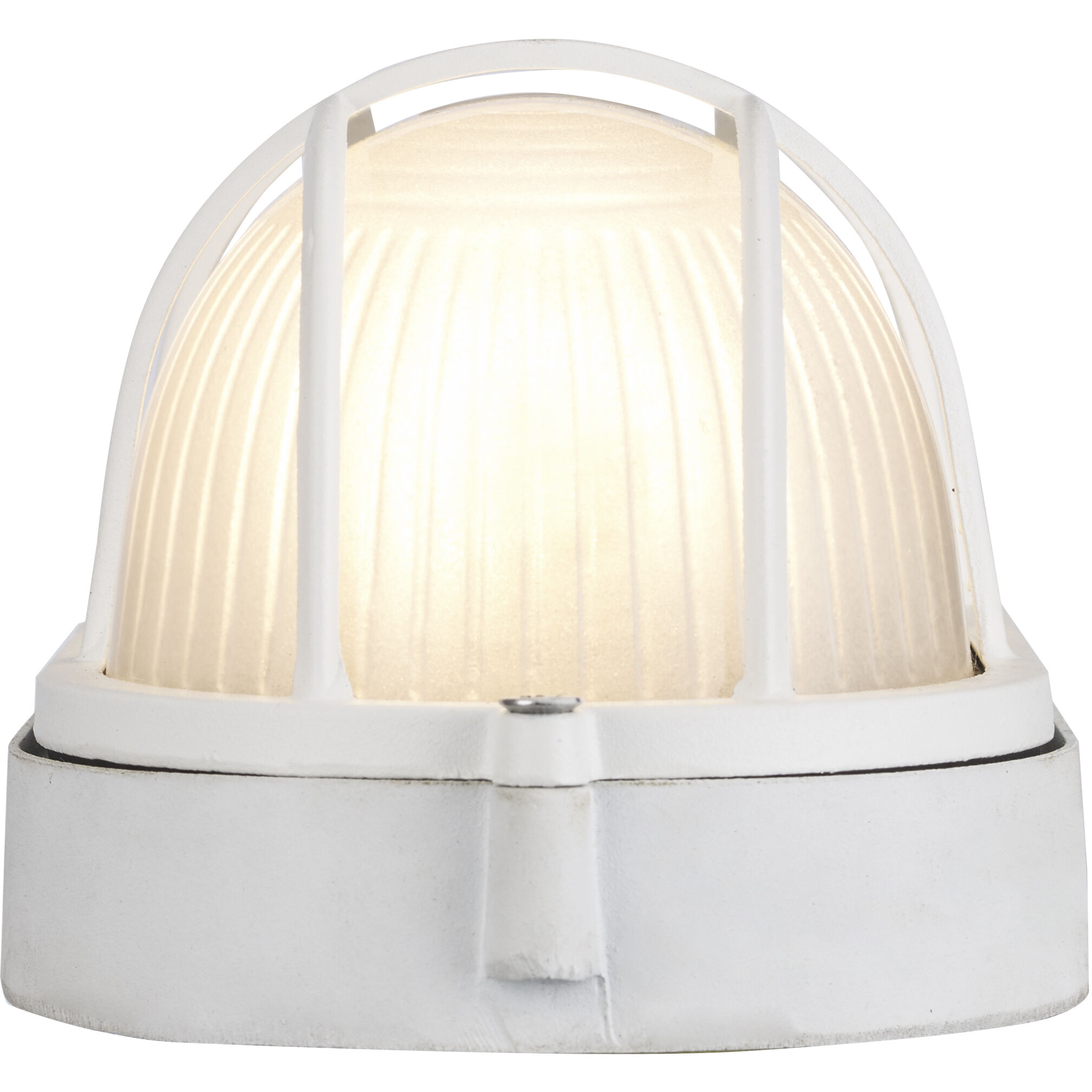 Aria 1 Light 9 inch White Outdoor Bulkhead