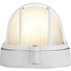Aria 1 Light 9 inch White Outdoor Bulkhead