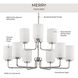 Merry 9 Light 28 inch Brushed Nickel Chandelier Ceiling Light