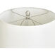 Poly 33.25 inch 100 watt Bellevue and White Table Lamp Portable Light