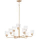 Acadia 9 Light 34.75 inch Heritage Chandelier Ceiling Light