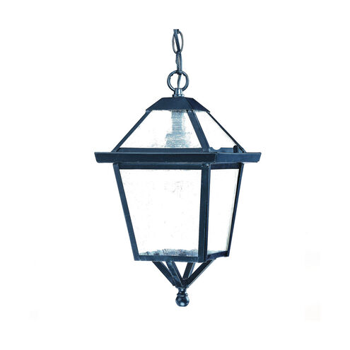 Bay Street 1 Light 8 inch Matte Black Exterior Hanging Lantern