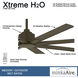 Xtreme H2O 65 inch Oil Rubbed Bronze Outdoor Ceiling Fan