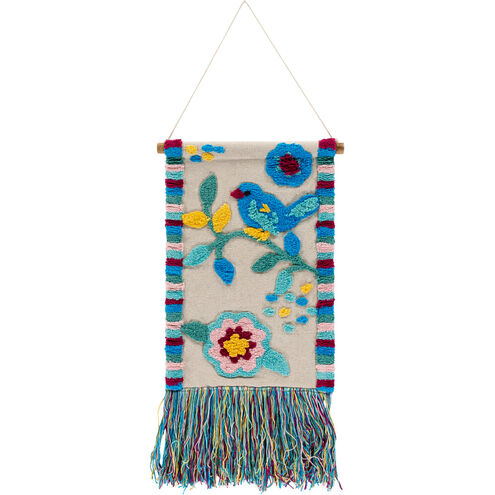Nest Bright Blue/Sky Blue/Bright Yellow/Fuschia/Emerald Wall Hangings, Rectangle